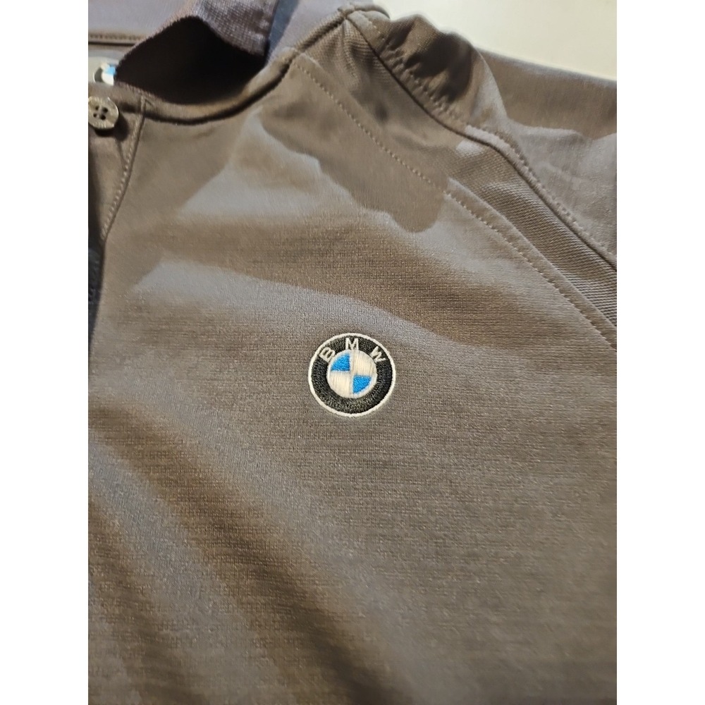 BMW Polo Shirt Womens Lg Gray Short Sleeve Tee Performance Golf NWT (A1007) - Picture 3 of 8